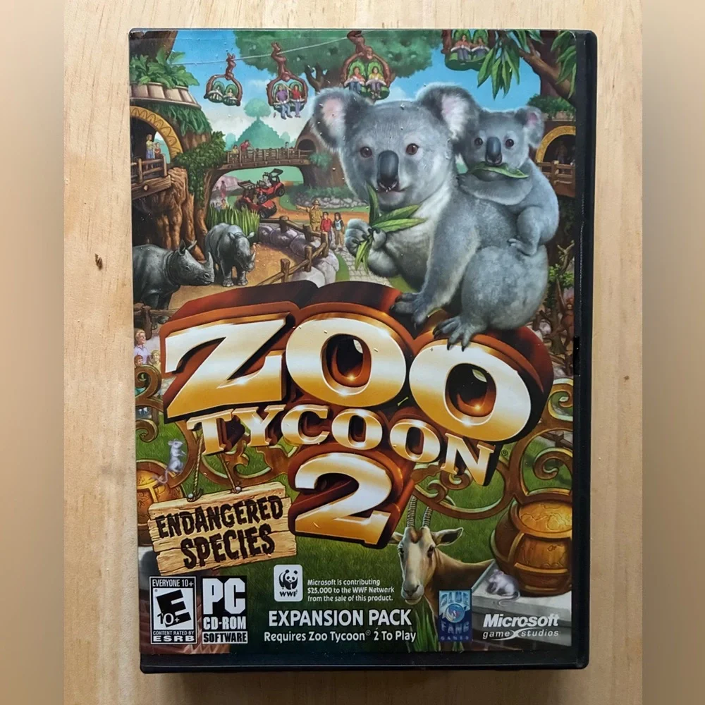Zoo Tycoon 2 Endangered Species Expansion Pack PC 2005 Microsoft